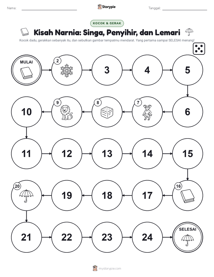 Permainan Gulung & Pindah