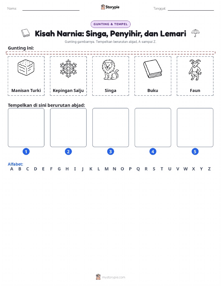Potong & Tempel Huruf