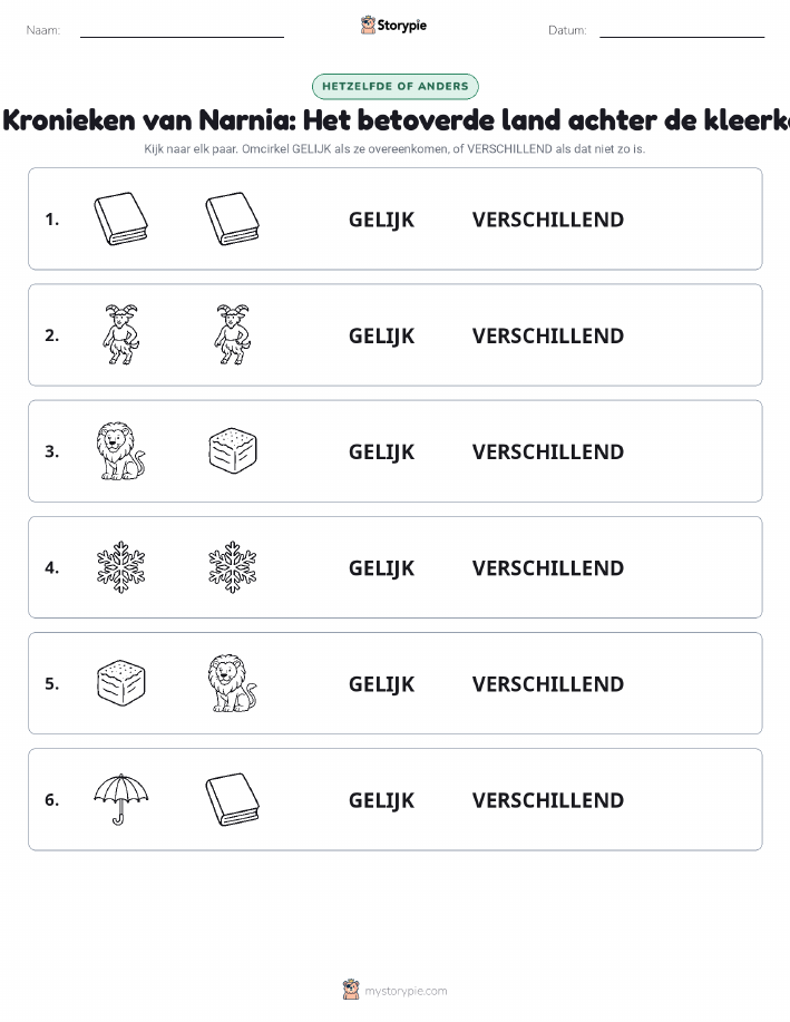Zelfde of Verschillend