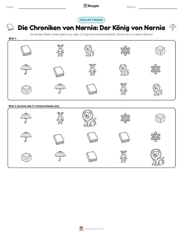 Finde den Unterschied