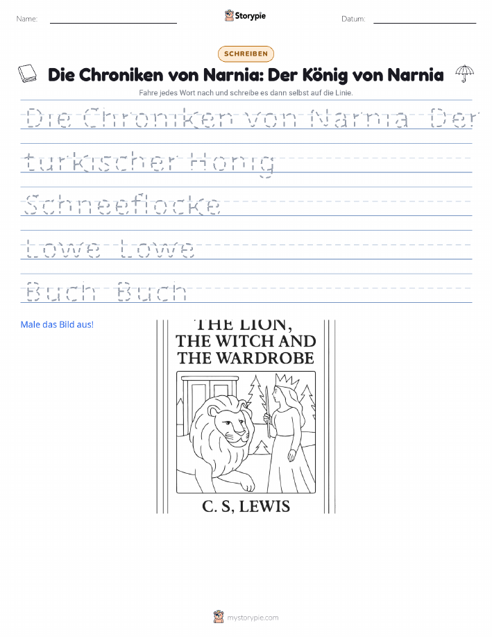 Schreibübung
