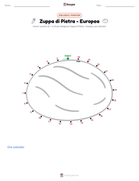 Anteprima della scheda stampabile di Zuppa di sasso - Europea