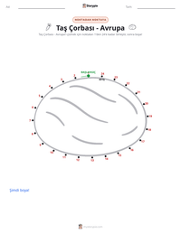 Taş Çorbası - Avrupa yazdırılabilir çalışma sayfası önizlemesi