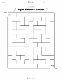 Anteprima della scheda stampabile di Zuppa di sasso - Europea