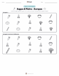 Anteprima della scheda stampabile di Zuppa di sasso - Europea