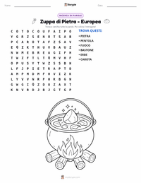Anteprima della scheda stampabile di Zuppa di sasso - Europea