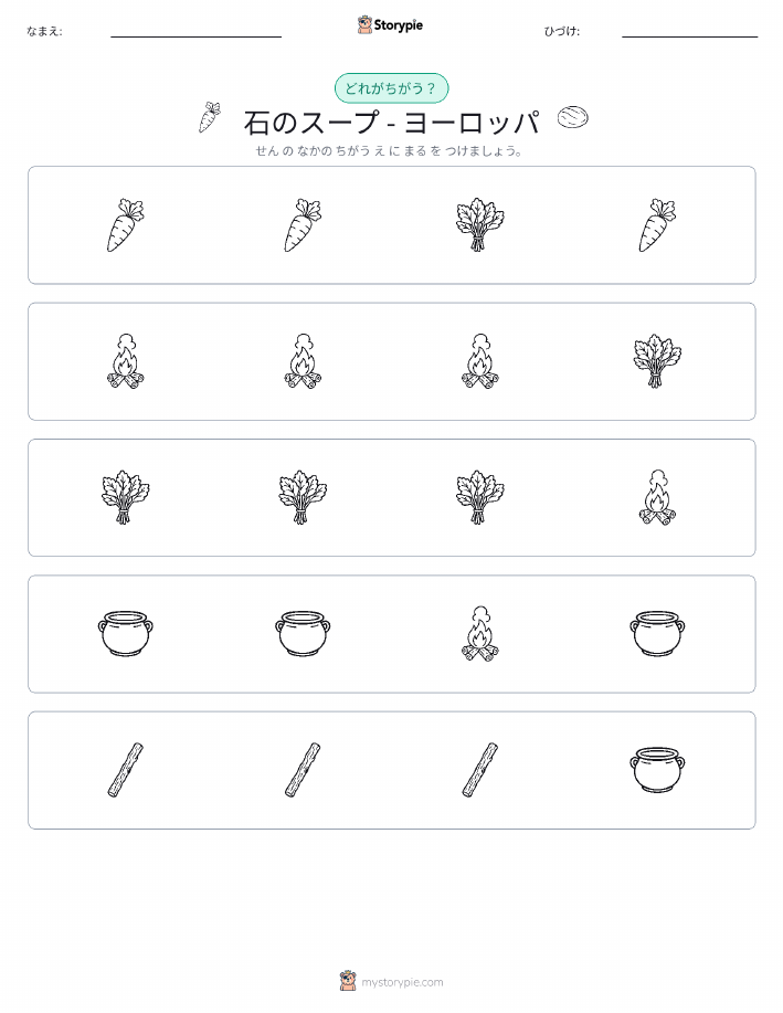 異なるものを見つけよう