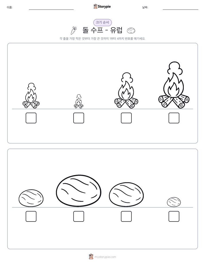 크기 순서