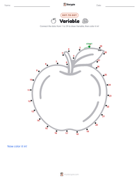 Variable printable worksheet preview
