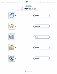 Variable printable worksheet for kids