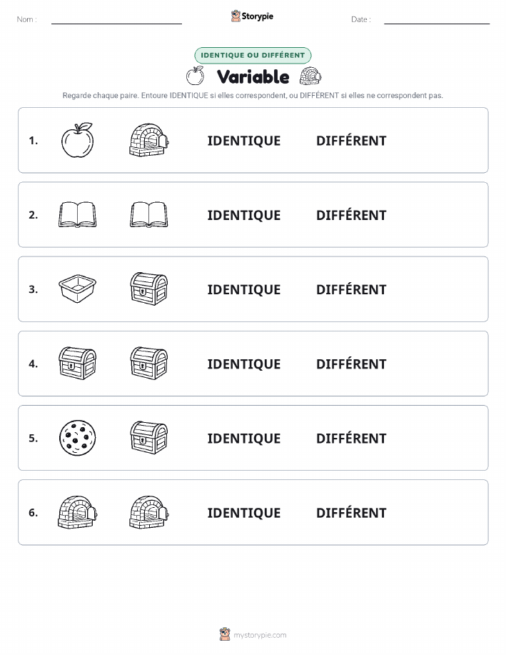 Identique ou Différent