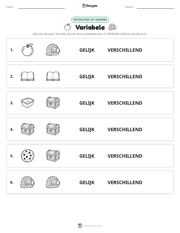 Zelfde of Verschillend