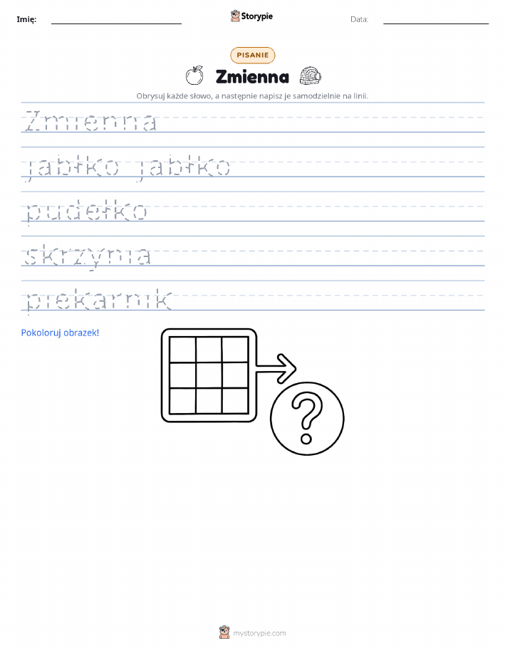 Ćwiczenie Pisania