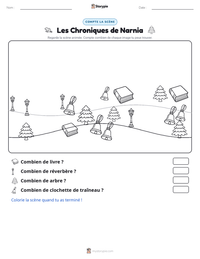 Aperçu de la feuille de travail imprimable Les Chroniques de Narnia