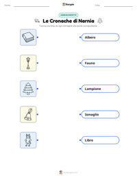 Anteprima della scheda stampabile di Le Cronache di Narnia