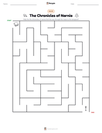 The Chronicles of Narnia printable worksheet preview