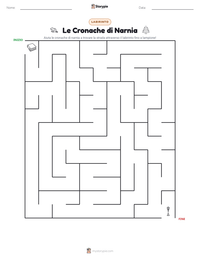 Anteprima della scheda stampabile di Le Cronache di Narnia