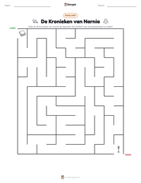 De Kronieken van Narnia afdrukbare werkblad voorbeeld