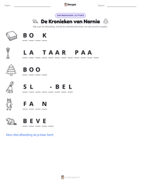 De Kronieken van Narnia afdrukbare werkblad voorbeeld