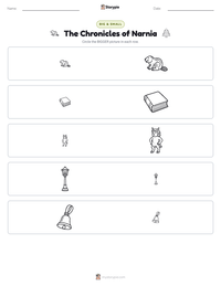 The Chronicles of Narnia printable worksheet preview