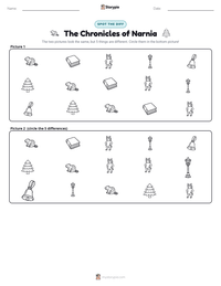 The Chronicles of Narnia printable worksheet preview