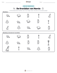 De Kronieken van Narnia afdrukbare werkblad voorbeeld