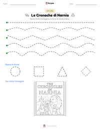 Anteprima della scheda stampabile di Le Cronache di Narnia