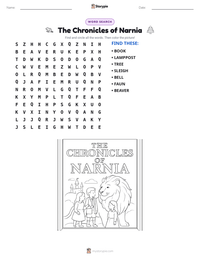 The Chronicles of Narnia printable worksheet preview