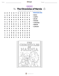 Prabaca lembar kerja cetak The Chronicles of Narnia
