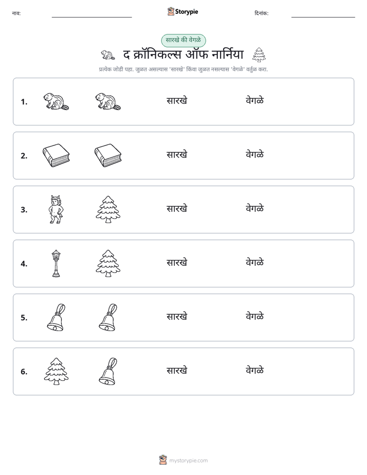 समान की भिन्न