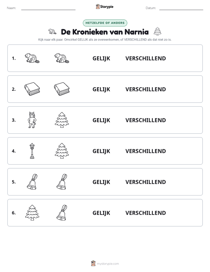 Zelfde of Verschillend