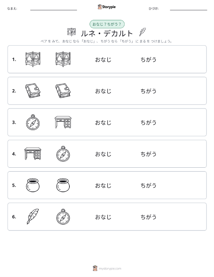 同じか違うか