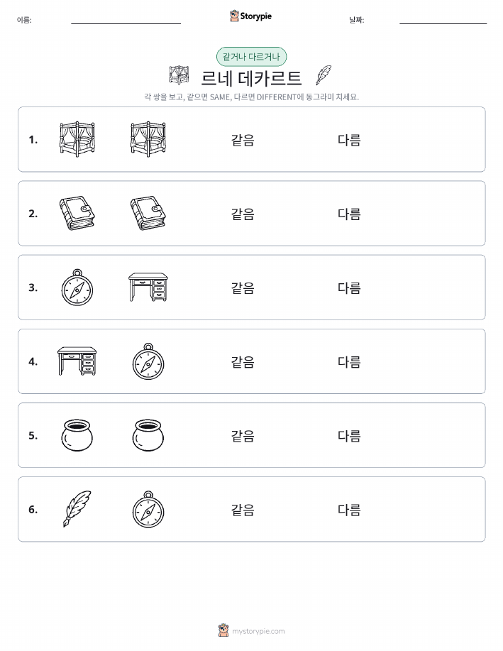 같은 것 또는 다른 것