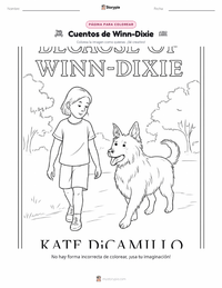Vista previa de la hoja de trabajo imprimible de Mi amigo Winn-Dixie (novela)