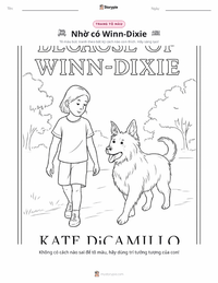 Trang tô màu Vì Winn-Dixie (tiểu thuyết) cho trẻ em