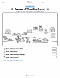 Because of Winn-Dixie (novel) printable worksheet preview