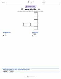 Winn-Dixie (Roman) druckbare Arbeitsblatt Vorschau