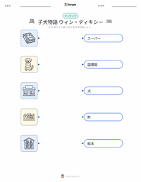 きいてほしいの、あたしのこと -ウィン・ディキシーのいた夏 (小説) の印刷可能ワークシートプレビュー