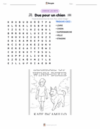 Aperçu de la feuille de travail imprimable Winn-Dixie (roman)
