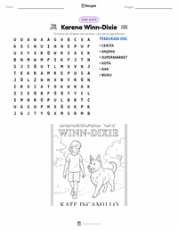 Prabaca lembar kerja cetak Because of Winn-Dixie (novel)