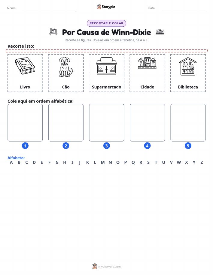 Recortar & Colar Alfabeto
