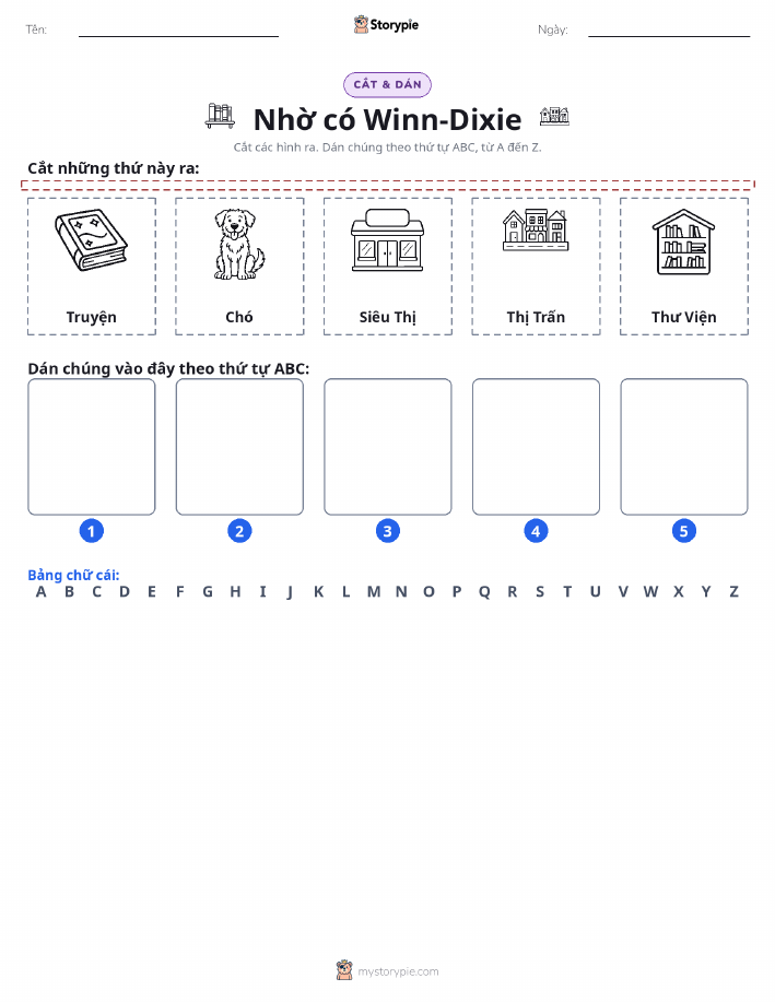 Cắt & Dán Chữ Cái