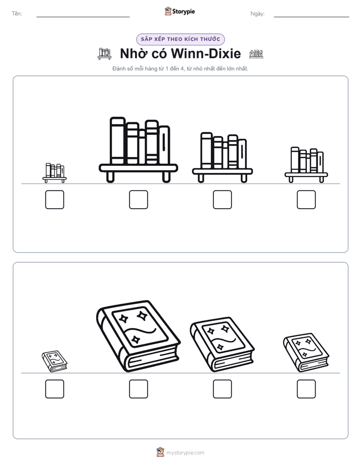 Thứ Tự Kích Thước