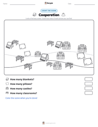 Cooperation printable worksheet preview