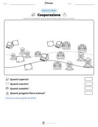 Anteprima della scheda stampabile di Cooperazione