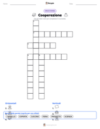 Anteprima della scheda stampabile di Cooperazione