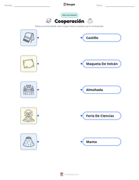 Vista previa de la hoja de trabajo imprimible de Cooperación