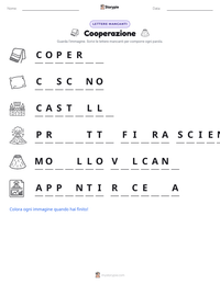 Anteprima della scheda stampabile di Cooperazione