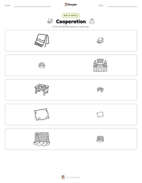Cooperation printable worksheet preview