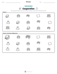 Cooperation printable worksheet preview
